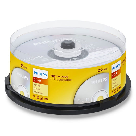 Philips CD-R 80Min 700MB 52x SP - 25 Pcs