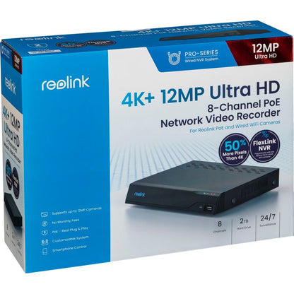Reolink NVS8 8-Channel PoE NVR with 2TB HDD
