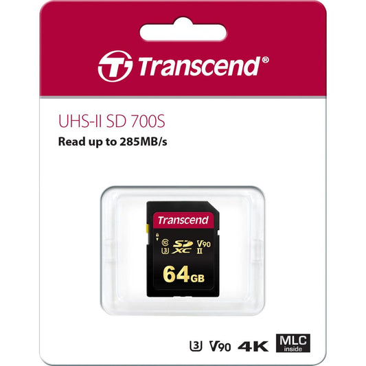 Transcend SDXC 700S 64GB Class 10 UHS-II U3 V90