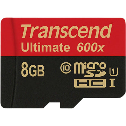 Transcend microSDHC MLC 8GB Class 10 UHS-I 600x + SD-Adapter