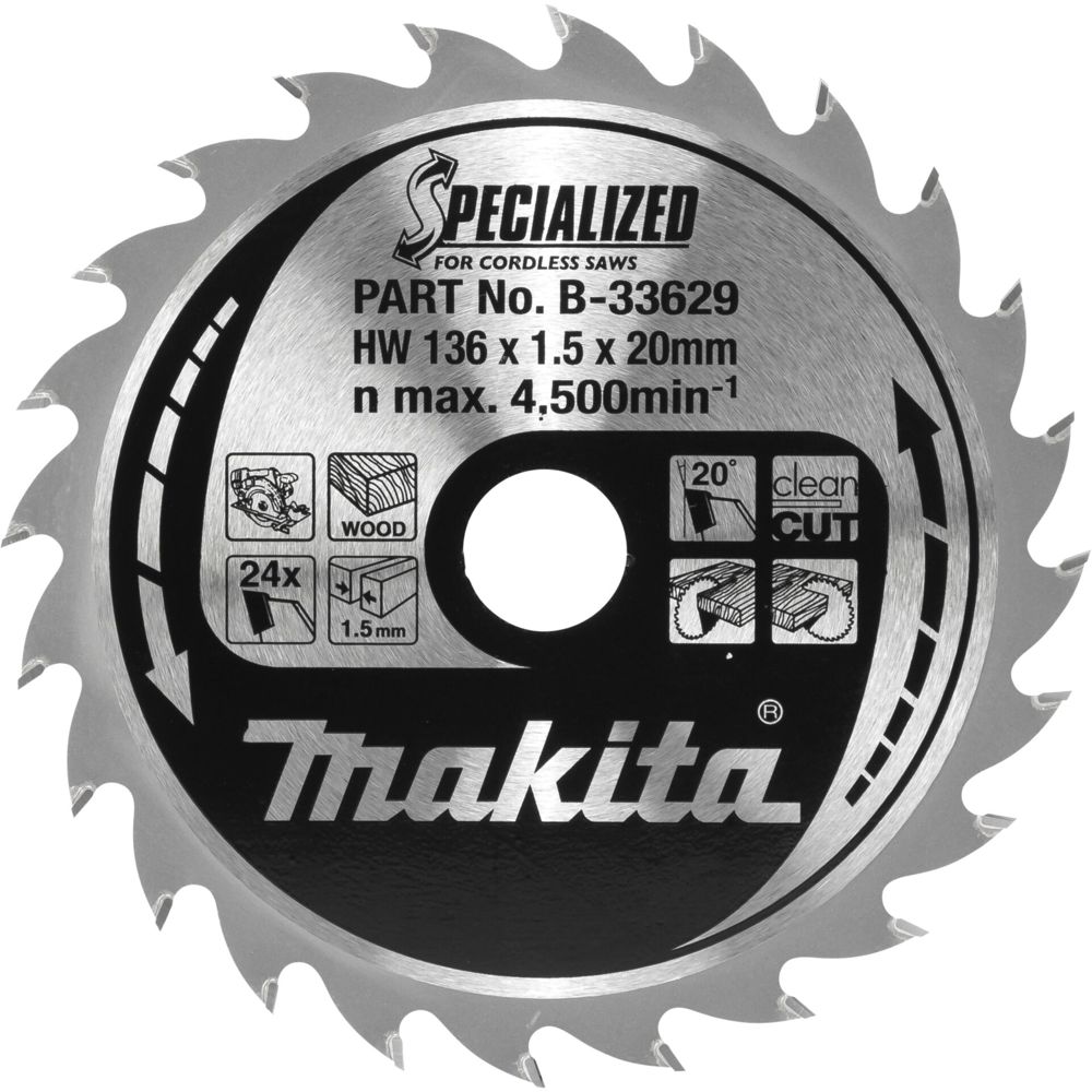 Makita B-33629 Εξειδικευμένη Λάμα Ξυραφιού 136x20x24Z