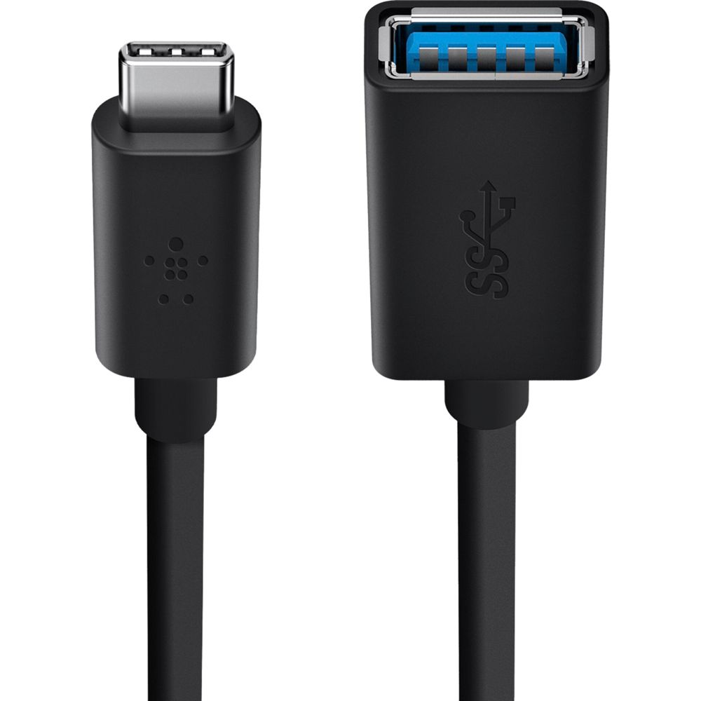 Belkin USB 3.0 USB-C to USB-A Cable 14 cm Black