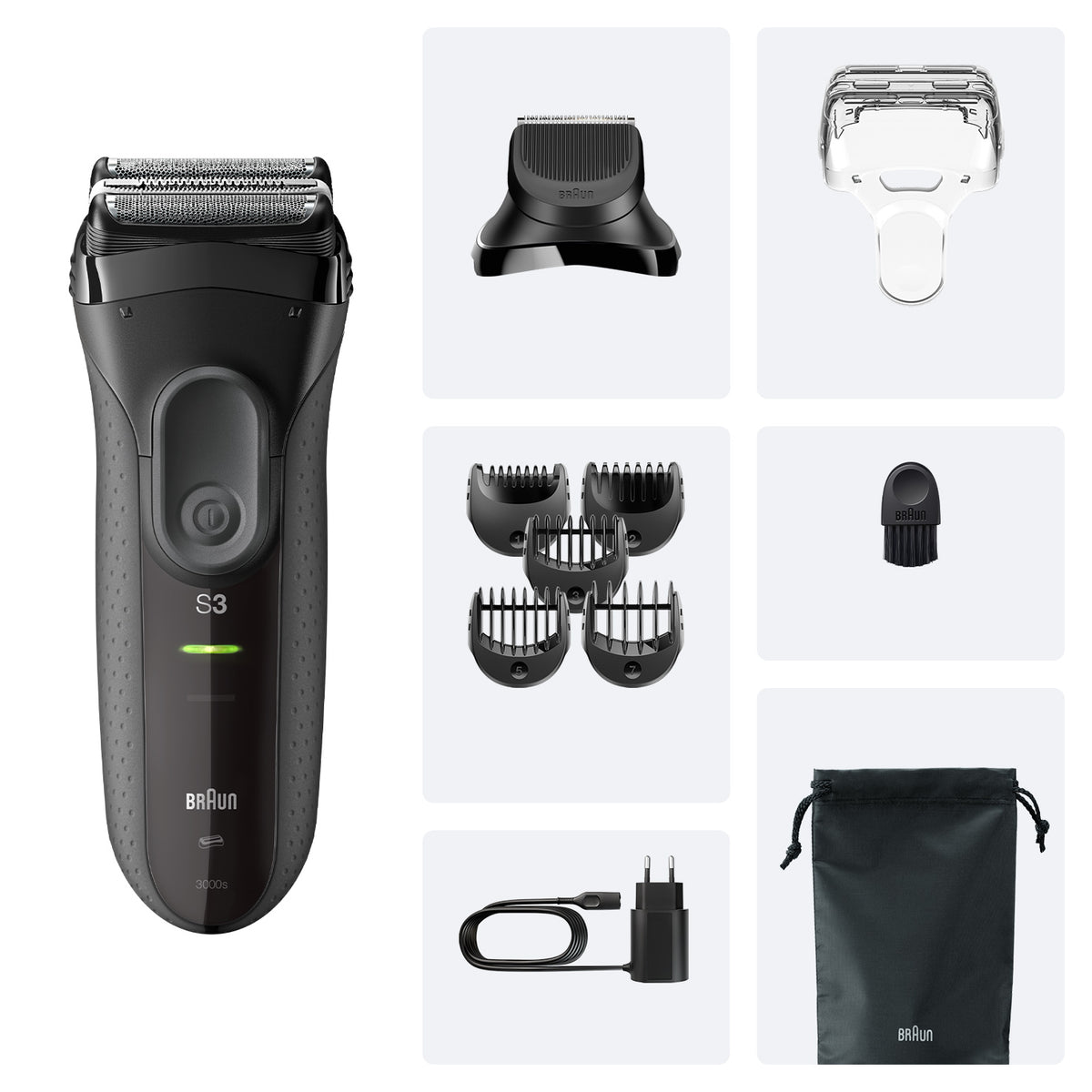 Braun Series 3 3000 BT Black/Grey