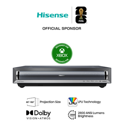 Hisense PX3 Laser Cinema TV 4K data projector Ultra short throw projector 2800 ANSI lumens 2160p (3840x2160) Black