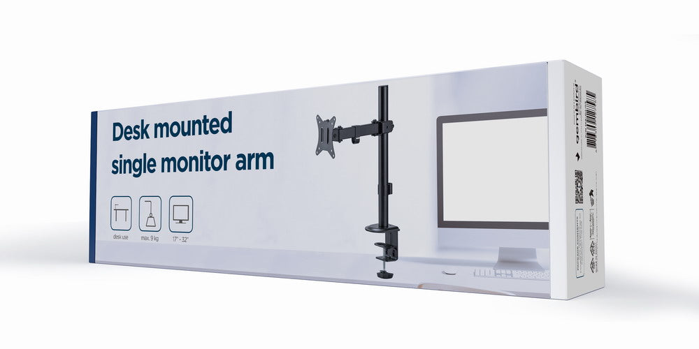 Gembird MA-D1-03 monitor mount / stand 81.3 cm (32") Desk Black