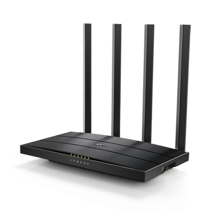Ασύρματος δρομολογητής TP-Link Archer C6U με Gigabit Ethernet και διπλής ζώνης λειτουργία (2,4 GHz / 5 GHz) σε μαύρο χρώμα