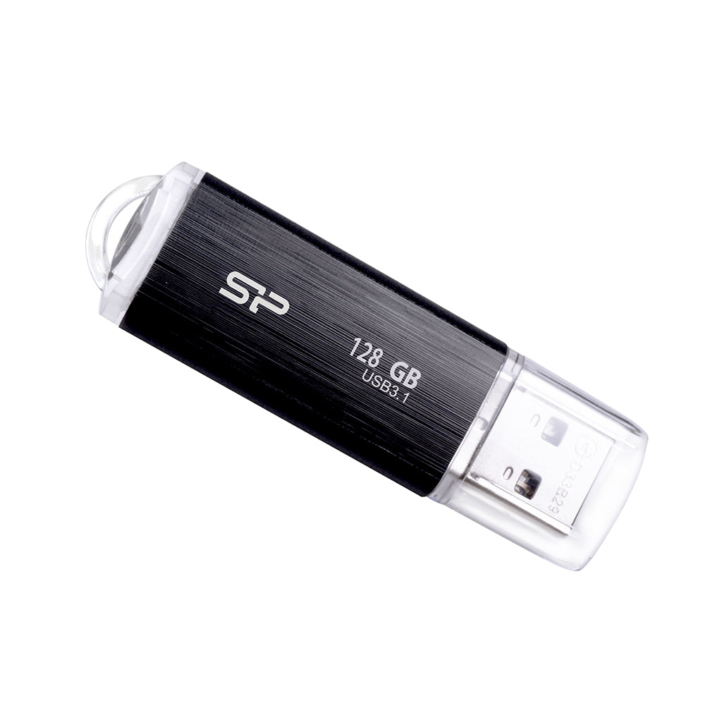 SILICON POWER Blaze B02 USB Flash Drive 128GB USB Type-A 3.2 Gen 1 (SP128GBUF3B02V1K) Black