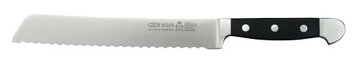 GÃ¼de Alpha bread knife 21 cm POM black 1430/21