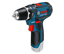 Bosch Powertools Akku-Bohrschrauber GSR 12V-15 Professional solo, 12Volt (blau/schwarz, ohne Akku und Ladegerät)