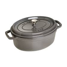 Staub Round Cocotte, 31cm Graphite Grey, Cast Iron