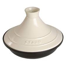 Staub Tajine 28cm round, Cream Cast Iron