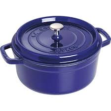 Staub Round Cocotte, 24cm Dark Blue, Cast Iron