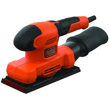 Black+Decker Schwingschleifer BEW220-QS 150 Watt (Πορτοκαλί/Μαύρο)