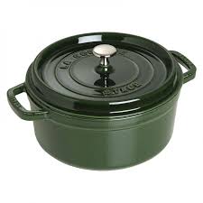 Staub La Cocotte 28cm round, Basil, Cast Iron