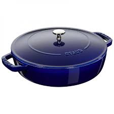Staub Chistera 28cm Dark Blue, Cast Iron