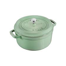 Staub La Cocotte 24cm round Sage Green, Cast Iron