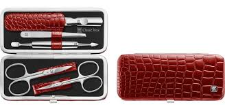 Zwilling Manicure & Pedicure Set 5pcs with Nail Scissors, leather