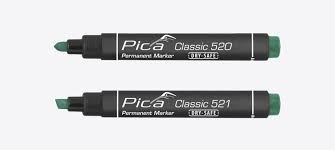 Pica Permanent Marker 2-6mm, Κωνικό Tip, Πράσινο