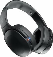 Ακουστικά Skullcandy Crusher Evo Ενσύρματα και Ασύρματα με Ελαστική Κεφαλή, Κλήσεις και Μουσική, Θύρα USB Τύπου-C, Bluetooth, Μαύρα