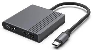 Gembird A-CM-HDMIFDPF-01 προσαρμογέας USB-C σε HDMI και DisplayPort, 4K 60Hz, μαύρος
