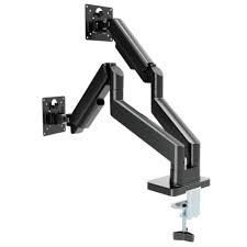 Gembird MA-DA2-06 Desk mounted adjustable double monitor arm 17"-32", black