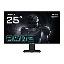GIGABYTE GS25F2A 25" FHD Gaming Monitor - 1920 x 1080, 240Hz, 1ms, 300 cd/m2, Display HDR 10, HDMI 2.0, Displayport 1.4