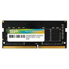 SILICON POWER DDR4 SODIMM RAM memory 3200 MHz CL22 8 GB (SP008GBSFU320X02) Black