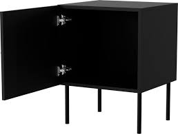 Cama Bedside table 2 pcs PALAZZO BIS 45x39xH59 mat black