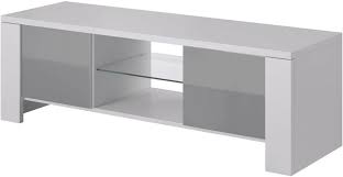 Cama TV stand WEST 42/130/42 white/grey gloss