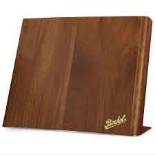 Berkel Magnetic Knife Block in Brown Acacia Wood