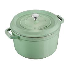 Staub La Cocotte 28cm Round Cast Iron, Sage