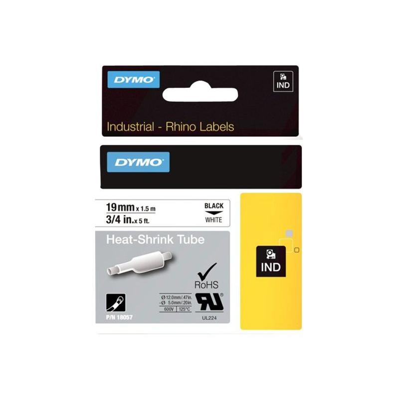 Dymo RhinoPRO Heat Shrink Tubing Black White (18057)