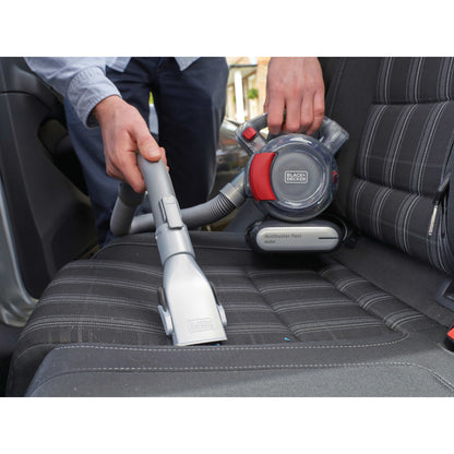 Φορητή ηλεκτρική σκούπα Black & Decker PD1200AV-XJ χωρίς σακούλα σε γκρι και πορτοκαλί χρώμα