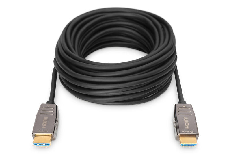DIGITUS HDMI AOC Υβριδικό Καλώδιο Γυαλιού UHD 8K 10m Μαύρο