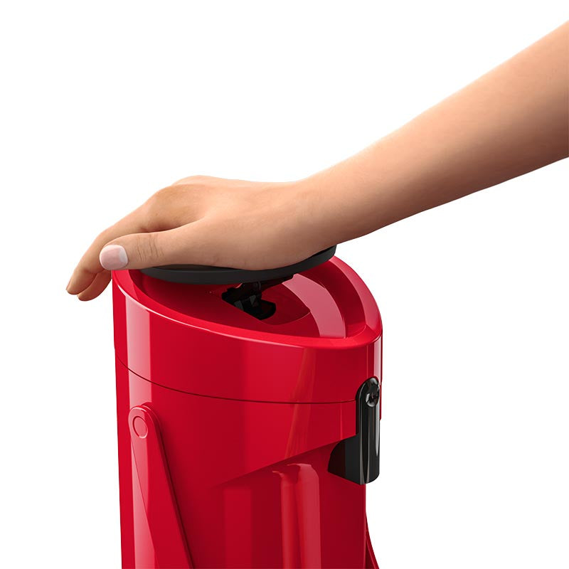 Emsa Ponza Pump Vacuum Jug 1.9 L, Red