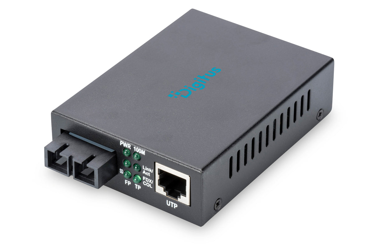 DIGITUS Medienkonverter Fast Ethernet RJ45/SC Multimode