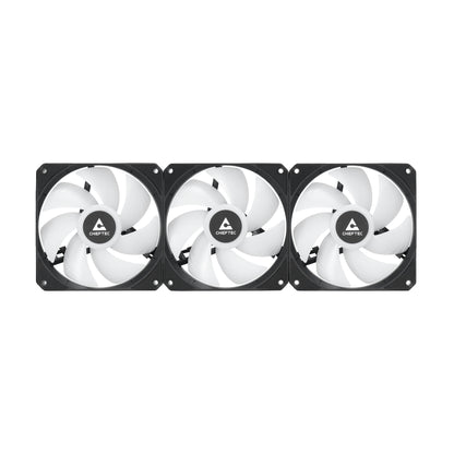 Chieftec CLC-360-VRM-RGB computer cooling system Computer case All-in-one liquid cooler 12 cm Black