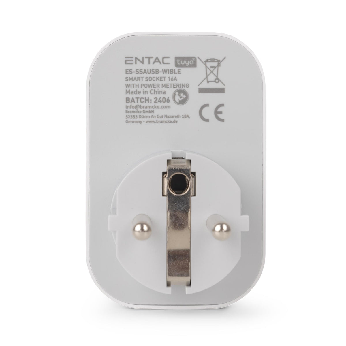 Entac WiFi Single Socket Adapter with 2x USB-A and 1x USB-C
