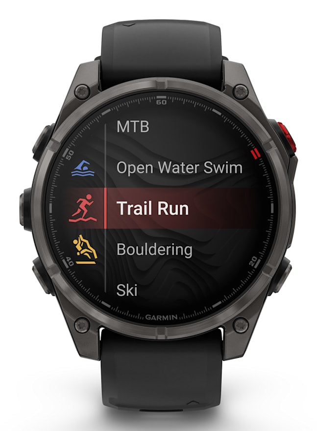 Garmin fenix 8 Pro 3.56 cm (1.4") AMOLED 47 mm Digital 454 x 454 pixels Touchscreen Grey Wi-Fi GPS (satellite)