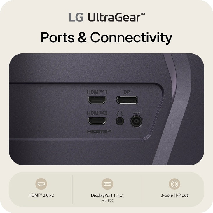 LG 32 Inch UltraGear™ G6, QHD 200Hz Gaming Monitor
