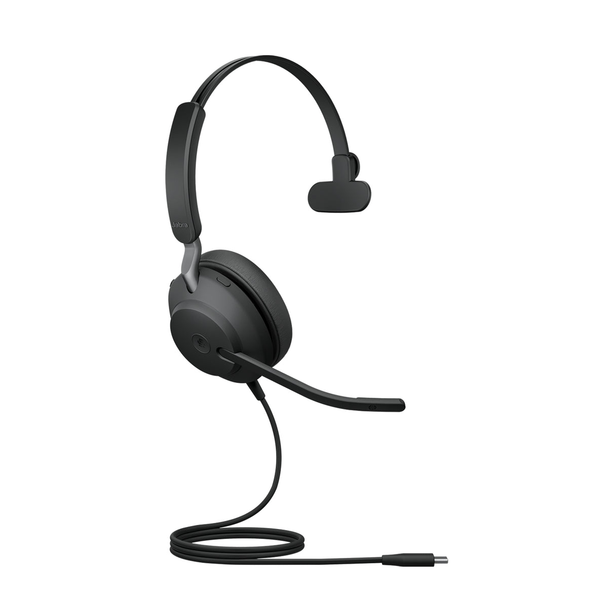 Jabra Evolve2 40 SE Wired Headset, Head-band, USB Type-C / USB Type-A, Black