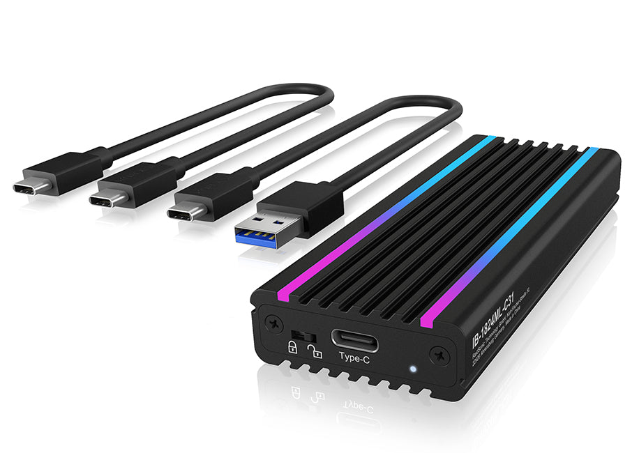 ICY BOX IB-1824ML-C31 USB-C 3.2 Gen2 Enclosure for 1x NVMe SSD