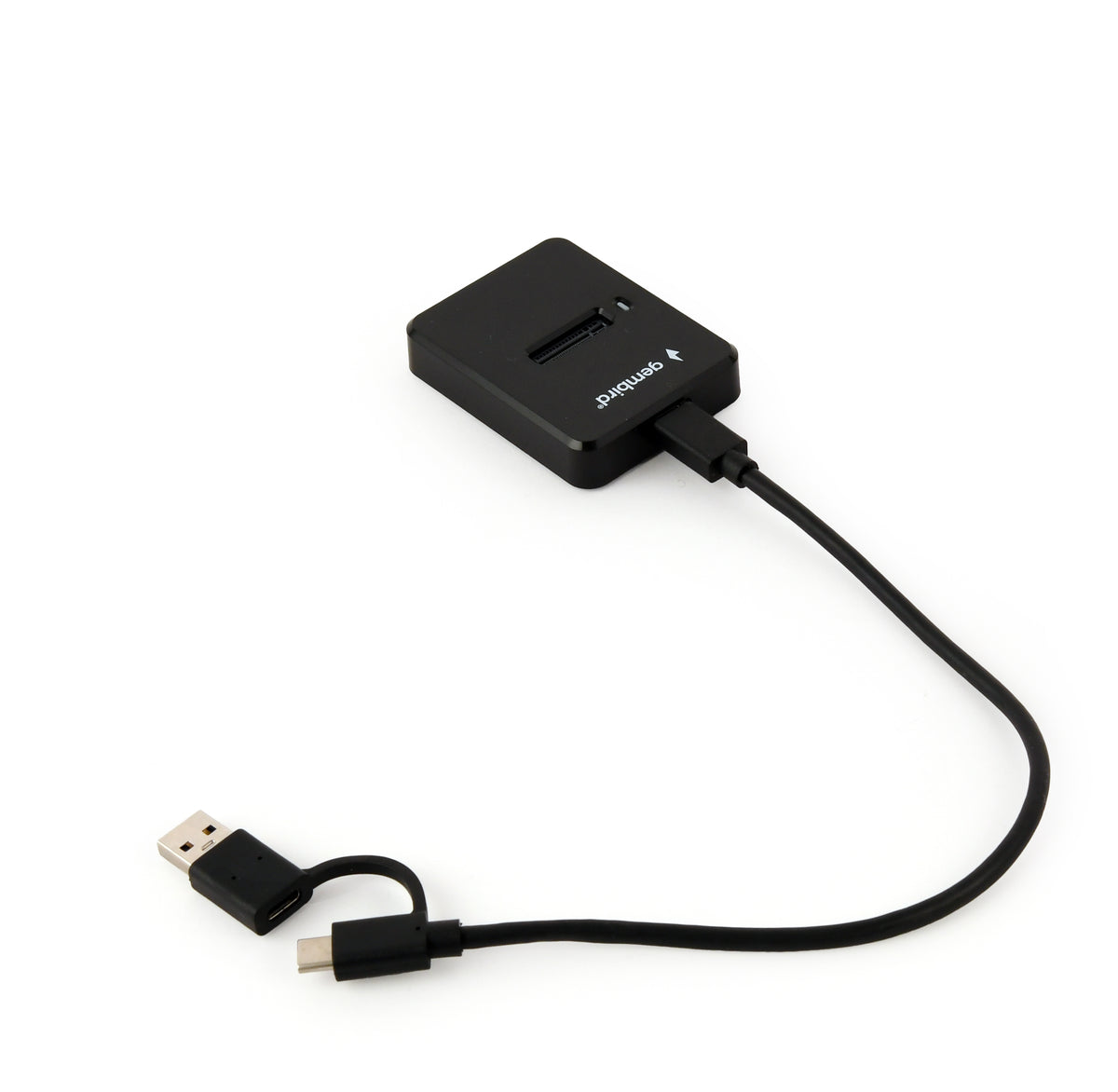 gembird Desktop-USB-Typ-C-M.2-SATA- Dockingstation, schw.