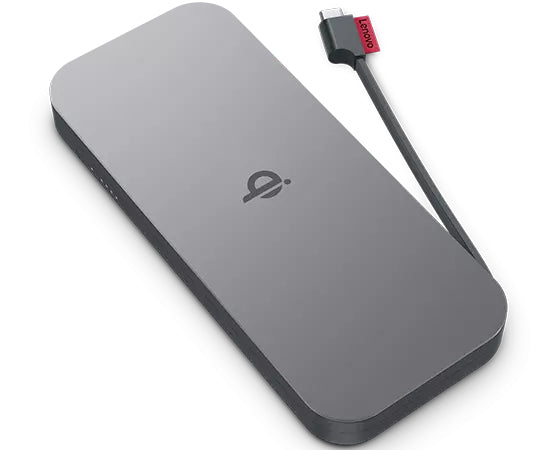 Lenovo GO Lithium Polymer (LiPo) 10000 mAh Wireless Charging Grey