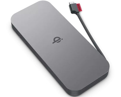 Lenovo GO Lithium Polymer (LiPo) 10000 mAh Wireless Charging Grey
