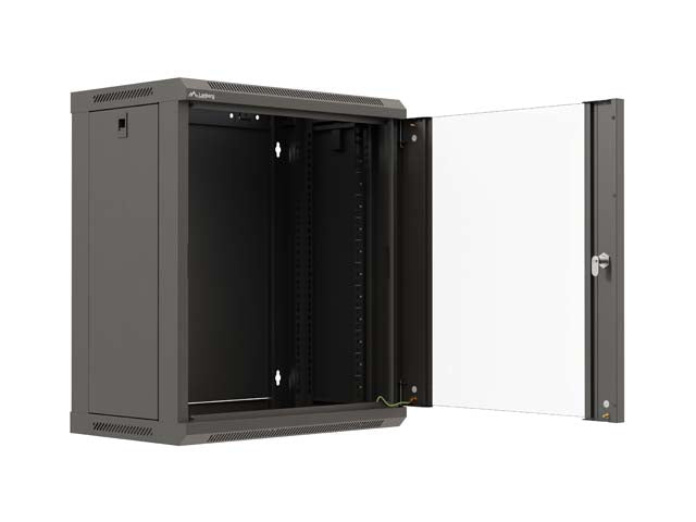 Lanberg WF03-5312-10B rack cabinet 12U Wall mounted rack Black