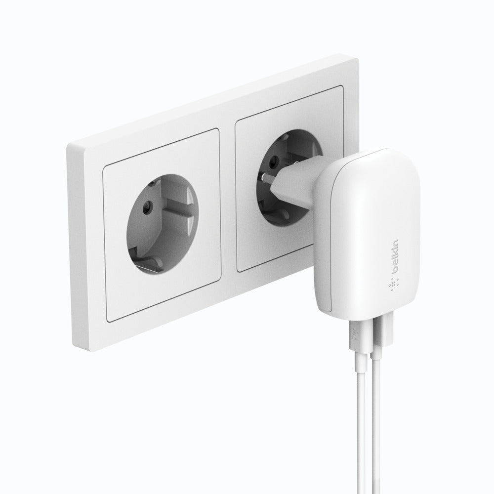 Belkin BOOST Charge 37W DualChar USB-C 25W PD + USB-A  WCB007vfWH