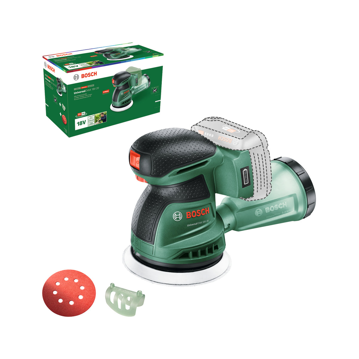 Bosch UniversalOrbit 18V-20 Random Orbital Sander