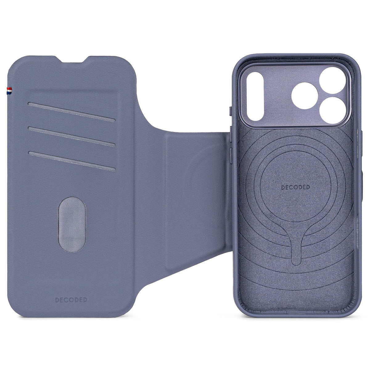 Decoded Silicone Detachable Wallet for iPhone 17 Pro Max – Blue