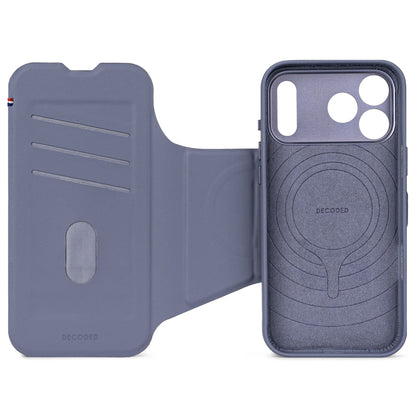 Decoded Silicone Detachable Wallet for iPhone 17 Pro Max – Blue